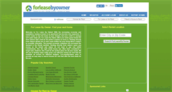 Desktop Screenshot of forleasebyowner.com